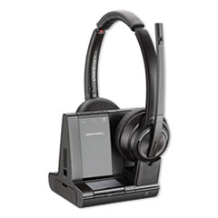 Savi W8220 Binaural Over The Head Headset, Black