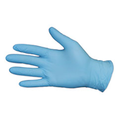 DiversaMed Disposable Powder-Free Exam Nitrile Gloves, Blue, Medium, 100/Box