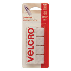 Sticky-Back Fasteners, Removable Adhesive, 0.88