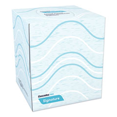 Signature Facial Tissue, 2-Ply, White, Cube, 90 Sheets/Box, 36 Boxes/Carton