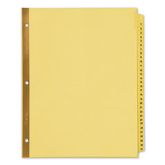 Preprinted Laminated Tab Dividers w/Gold Reinforced Binding Edge, 31-Tab, Letter