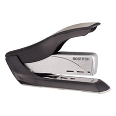 Spring-Powered Premium Heavy-Duty Stapler, 65-Sheet Capacity, Black/Silver