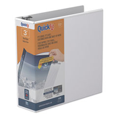 QuickFit D-Ring View Binder, 3 Rings, 3