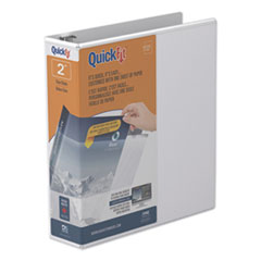 QuickFit D-Ring View Binder, 3 Rings, 2