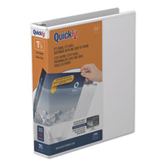 QuickFit D-Ring View Binder, 3 Rings, 1.5