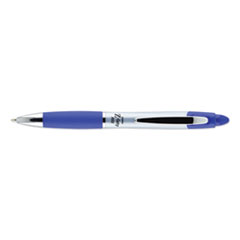 Z-Grip MAX Ballpoint Pen, Retractable, Medium 1 mm, Blue Ink, Silver/Blue Barrel, 12/Pack