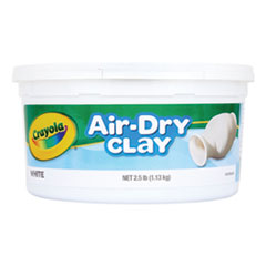 Air-Dry Clay,White,  2.5 lbs