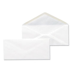 Business Envelope, #10, Monarch Flap, Gummed Closure, 4.13 x 9.5, White, 500/Box