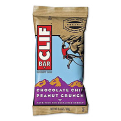 Energy Bar, Chocolate Chip Peanut Crunch, 2.4 oz Bar, 12 Bars/Box