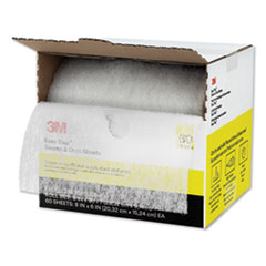 Easy Trap Duster, 8" x 30 ft, White, 60 Sheet Roll