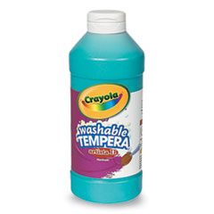 Artista II Washable Tempera Paint, Turquoise, 16 oz Bottle