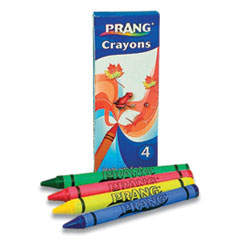 Crayons Made with Soy, 4 Assorted Colors/Pack, 288 Packs/Carton