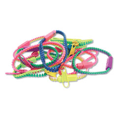 Fidget Zipper Bracelets, Ages 5 and Up, 12/Pack