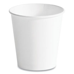 Single Wall Hot Cups, 10 oz, White, 1,000/Carton