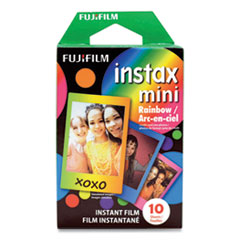 Instax Mini Rainbow Instant Film, 800 ASA, Color, 10 Sheets