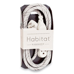 Habitat Accent Collection Braided AC Extension Cord, 8 ft, 13 A, French Gray