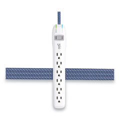 Habitat 6-Outlet Surge Protector, 6 ft Cord, Summer Twilight