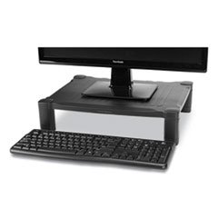 Adjustable Rectangular Monitor Stand, 17" x 13" x 3.75" to 5.75", Black, Supports 22 lbs