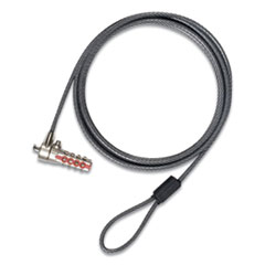 DEFCON Cable Lock, 6.5 ft, Black