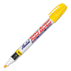 Valve Action Paint Marker, -50F to 150F, Medium Bullet Dura-Nib Tip, Yellow