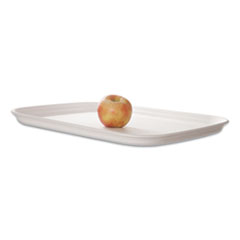 Regalia Renewable and Compostable Sugarcane Tray, 13 x 17 x 1.3, White, 100/Carton