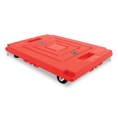 Mule Dollies, 500 lb Capacity, 13.75" x 19" x 5", Red, 2/Pack