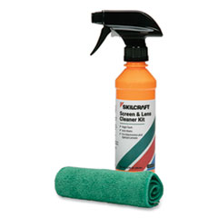 6850016831761, SKILCRAFT Screen and Lens Cleaner Kit, 12 oz Spray/Microfiber Cloth