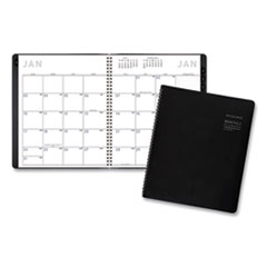 Contemporary Monthly Planner, Premium Paper, 11 x 9, Black Cover, 12-Month (Jan to Dec): 2023