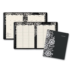 Lacey Weekly Block Format Professional Appointment Book, Lacey Artwork, 11 x 8.5, Black/White, 13-Month (Jan-Jan): 2023-2024