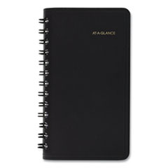 Weekly Planner, 4.5 x 2.5, Black Cover, 12-Month (Jan to Dec): 2023