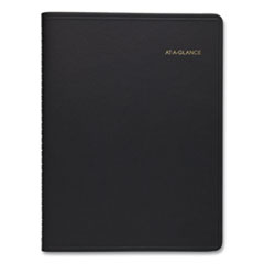 Weekly Planner Ruled for Open Scheduling, 8.75 x 6.75, Black, 2022