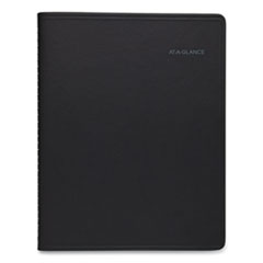 QuickNotes Monthly Planner, 11 x 8.25, Black, 2022