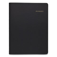 Weekly Appointment Book, 11 x 8.25, Black, 2022-2023