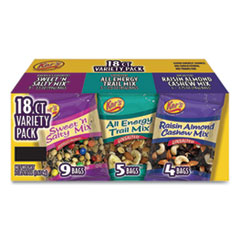 Trail Mix Variety Pack, Assorted Flavors, 18 Packets/Carton, Ships in 1-3 Business Days