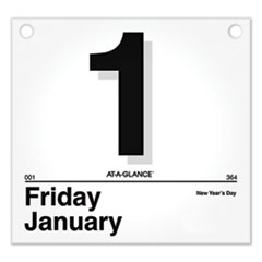 Today Is Daily Wall Calendar Refill, 8.5 x 8, White Sheets, 12-Month (Jan to Dec): 2023