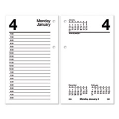 Desk Calendar Refill, 6 x 3.5, White, 2022