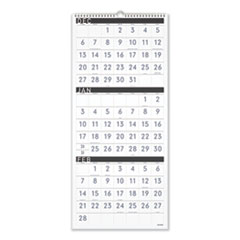 Contemporary Three-Monthly Reference Wall Calendar, 12 x 27, 2021-2023