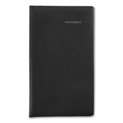 Pocket-Sized Monthly Planner, 6 x 3.5, Black, 2022