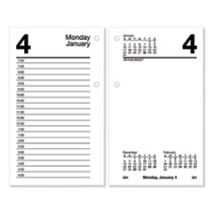 Recycled Desk Calendar Refill, 3.5 x 6, White, 2022