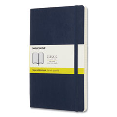 Classic Softcover Notebook, 1 Subject, Quadrille Rule, Sapphire Blue Cover, 8.25 x 5