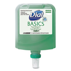 Basics Hypoallergenic Foaming Hand Wash Refill for Dial 1700 Dispenser, Honeysuckle, 1.7 L, 3/Carton