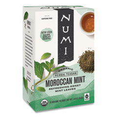 Organic Teas and Teasans, 1.4 oz, Moroccan Mint, 18/Box