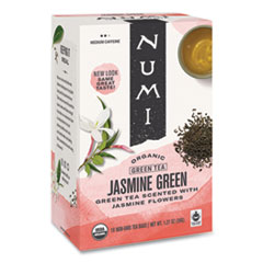 Organic Teas and Teasans, 1.27 oz, Jasmine Green, 18/Box