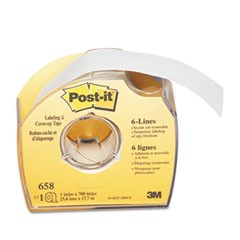 Labeling and Cover-Up Tape, Non-Refillable, 1