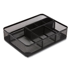 Mesh Drawer Organizer, 7 Compartment, 9.76 x 7.48 x 2.68, Black