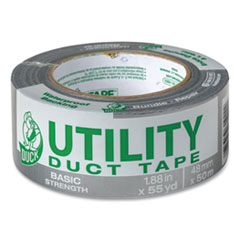 Utility Duct Tape, 3" Core, 1.88" x 55 yds, Silver