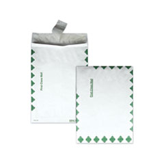 Open End Expansion Mailers, DuPont Tyvek, #13 1/2, Cheese Blade Flap, Redi-Strip Closure, 10 x 13, White, 100/Carton