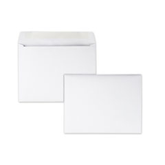 Open-Side Booklet Envelope, #10 1/2, Hub Flap, Gummed Closure, 9 x 12, White, 100/Box