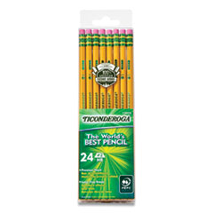 Pencils, HB (#2), Black Lead, Yellow Barrel, 24/Pack