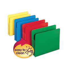 Poly Drop Front File Pockets, 3.5